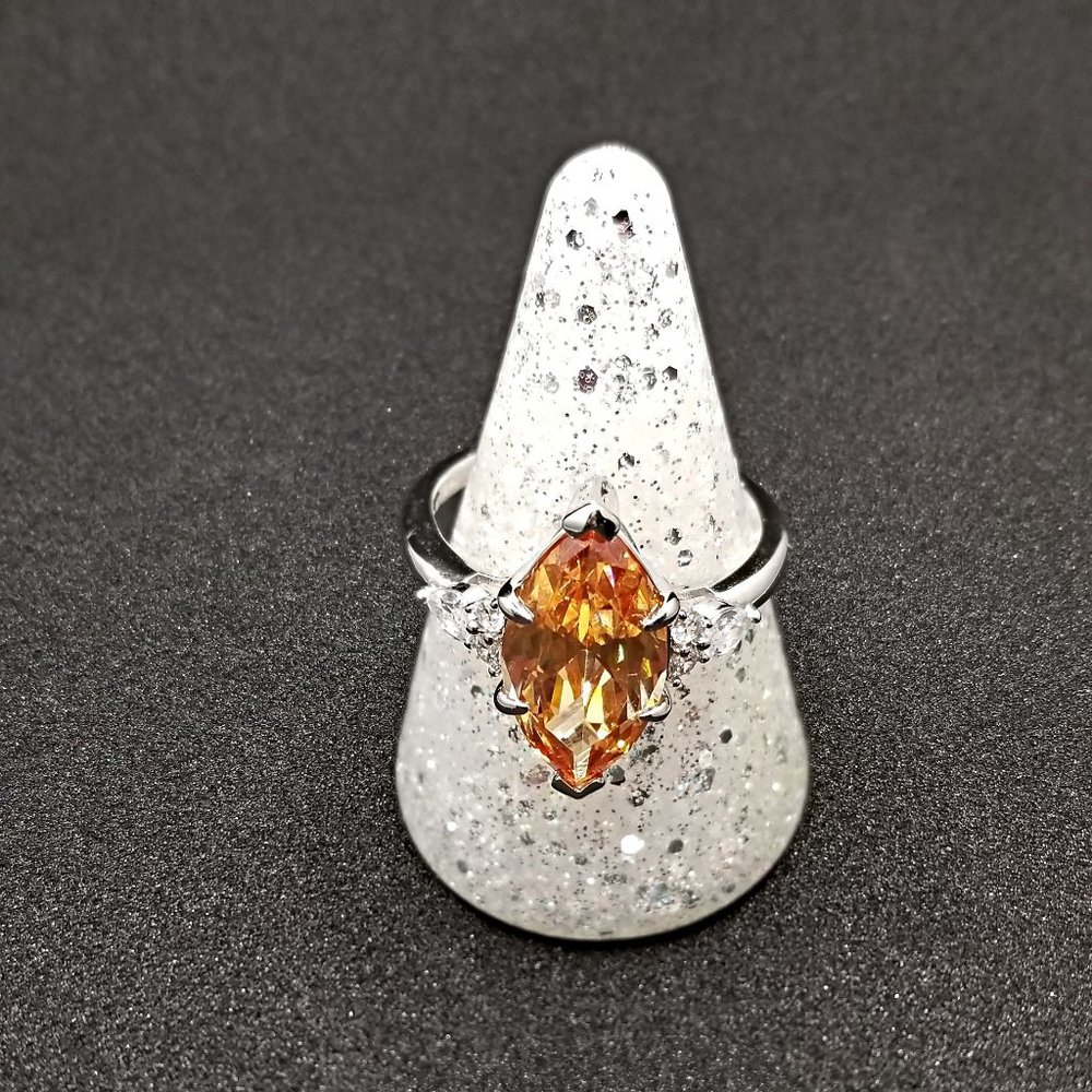 CZ Ring Champagne Size 10 Ring Bomb Party
